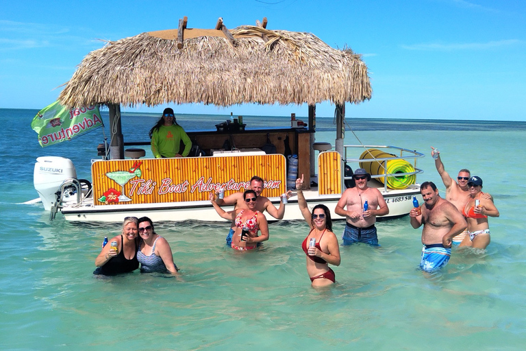 Cayo Hueso: crucero privado de 4 horas en un banco de arena en un barco Tiki Bar