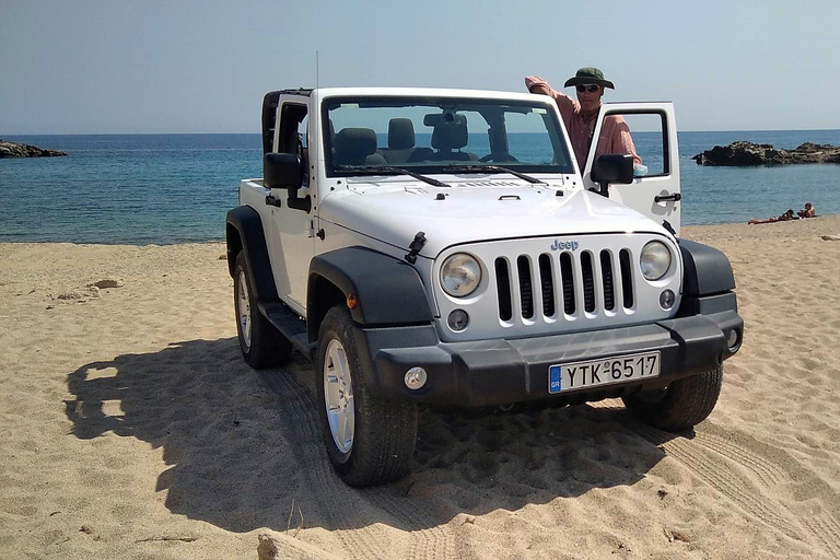 Mykonos: Private Jeeptour mit Myrsini Strand und Ano Mera