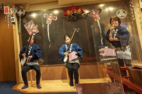 Asakusa: geschiedenistour en live optreden met lunch