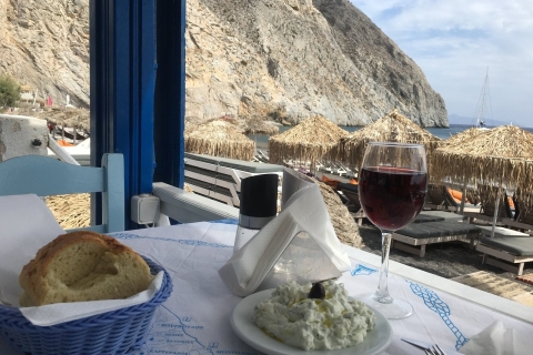 Thera : 4 heures d'excursion privée sur la plage de Santorin