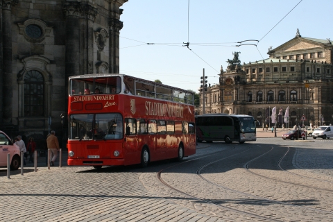 Dresden: Große Stadtrundfahrt im roten Doppeldeckerbus
