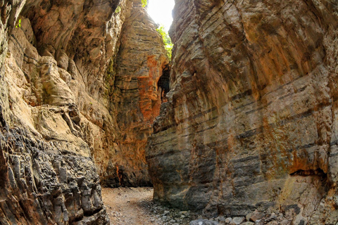 Chania: tour de un día por el desfiladero de Imbros y el mar de LibiaImbros de la zona de Chania