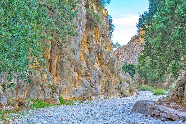 From Heraklion: Imbros Gorge and Libyan Sea Guided Day Trip Pickup from Heraklion and Ammoudara