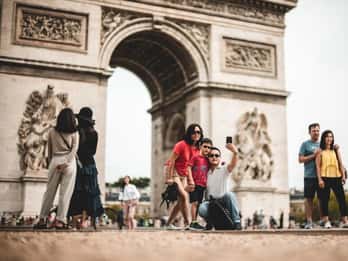 Parijs: Arc de Triomphe entree met Seine rondvaart