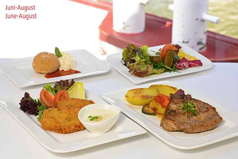 Vienna: crociera sul Danubio con specialità viennesi facoltativeCrociera sul Danubio di 3,5 ore con pranzo