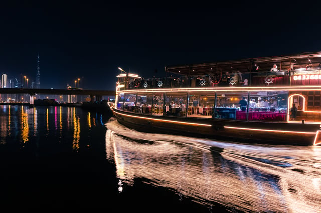 Dubai: Luxury Canal Dinner Cruise with Optional Transfers