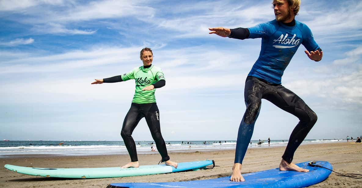 Impressie van Scheveningen Strand: 1,5 uur surfen voor volwassenen