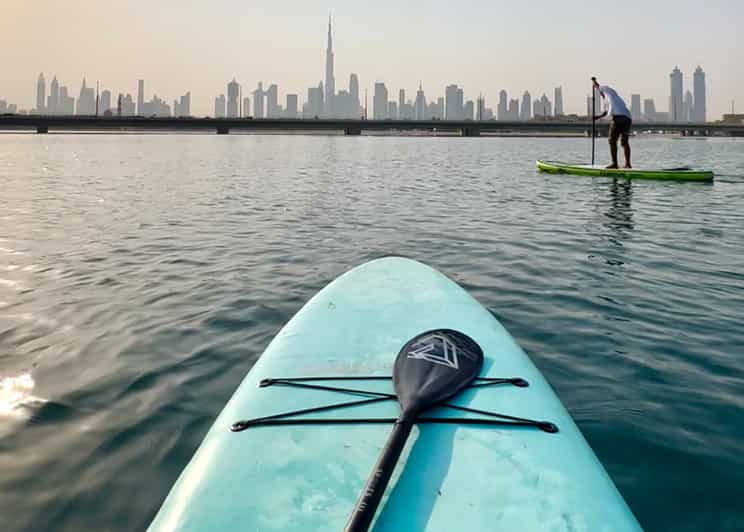 Dubai StandUp Paddle Boarding with Burj Khalifa View GetYourGuide