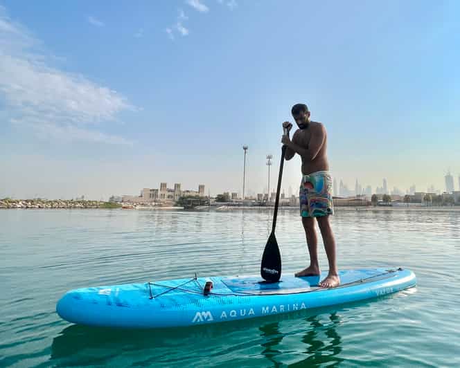 Dubai StandUp Paddle Boarding with Burj Khalifa View GetYourGuide