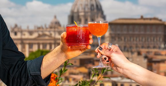 Rome: Piazzas and Fountains Sunset Tour with Aperitivo