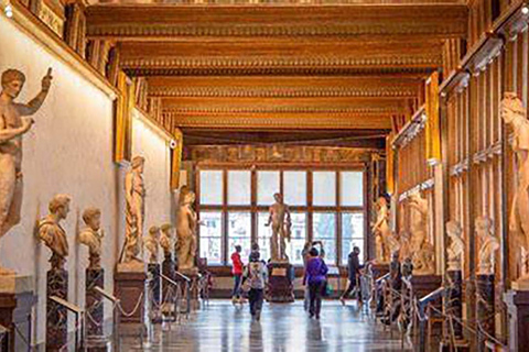 Florence: Uffizi Gallery Guided Tour with Italian Breakfast Italian Guided tour