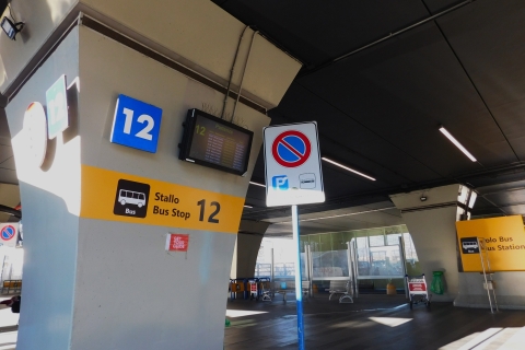 Rome: retour bustransfer tussen luchthaven Fiumicino en RomeVanaf de luchthaven Fiumicino: enkele reis naar het stadscentrum van Rome (Termini)
