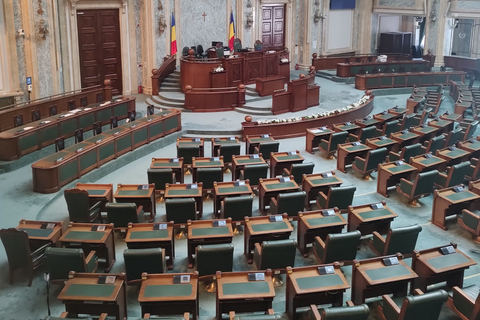 Bucarest : Palais du Sénat du Parlement Billets&Guide en anglaisParlement de Bucarest : Billets pour la visite du Sénat avec un guide anglais