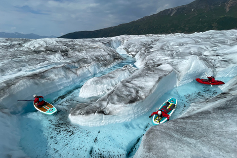 Anchorage: Knik Glacier Helicopter and Paddleboarding Tour