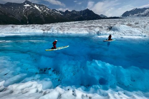 Anchorage: Knik Glacier Helicopter and Paddleboarding Tour