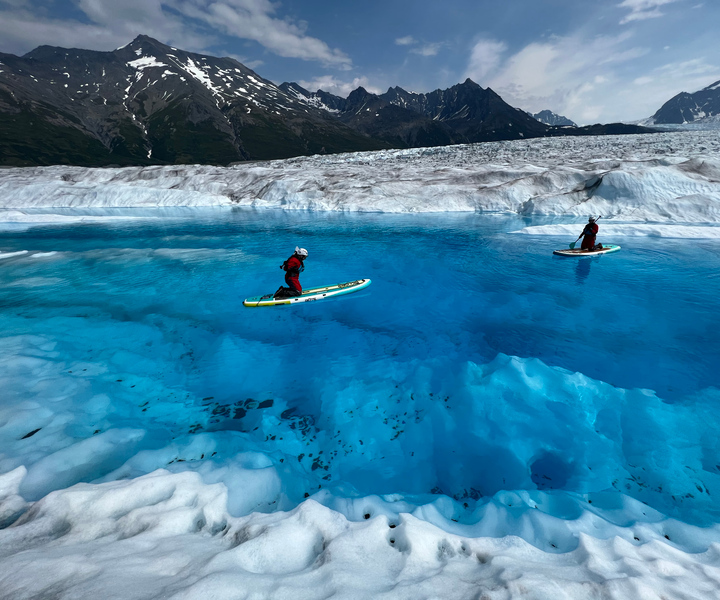 Anchorage: Knik Glacier Helicopter and Paddleboarding Tour