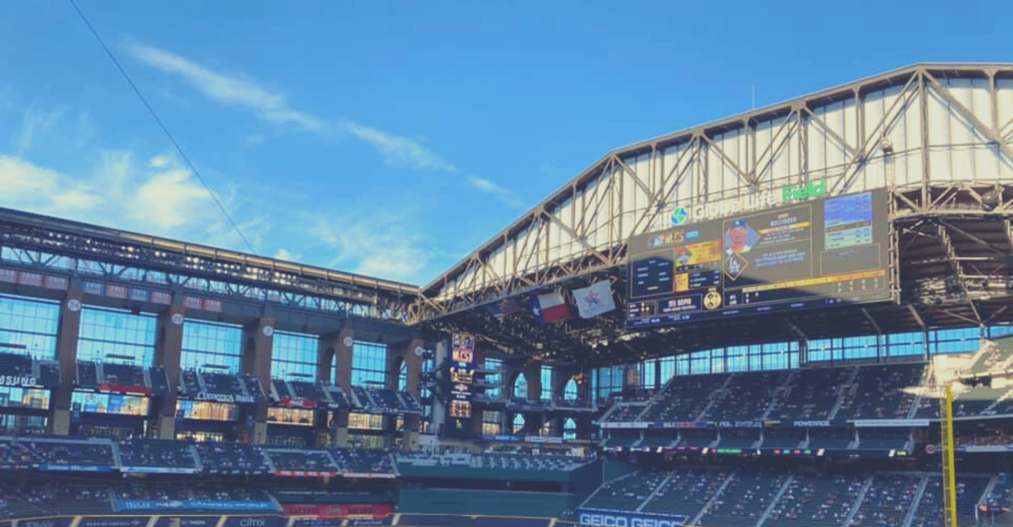 Dallas Texas Rangers Baseball Game At Globe Life Field Arlington