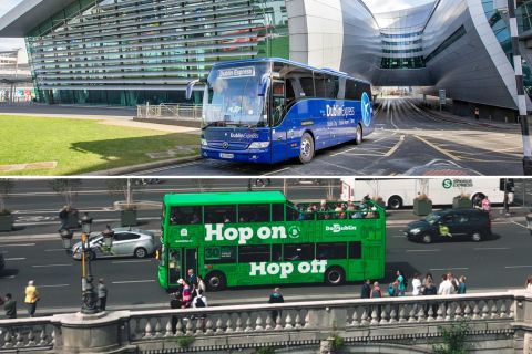 Dublin: luchthaventransfer en hop-on, hop-off-busticket