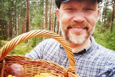 Zbieranie grzybów w lasach pod Rygą