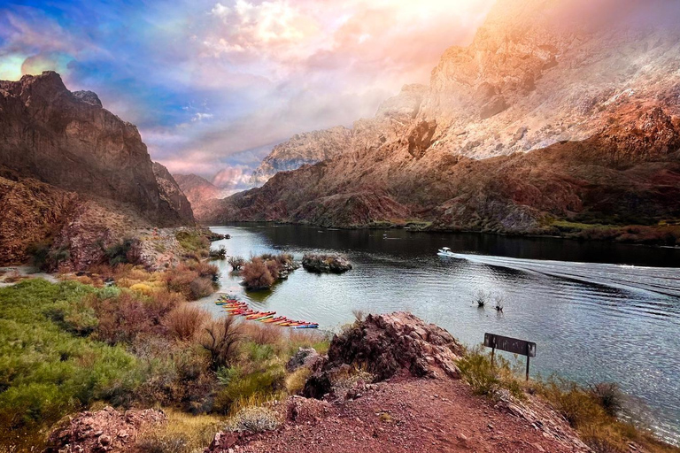 Z Las Vegas: Moonlight Kayak Tour w Czarnym Kanionie