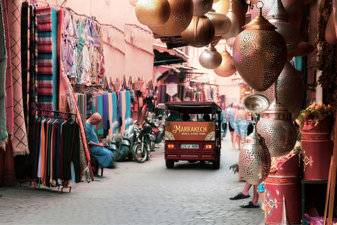 Tuk Tuk Marrakech Private Tour with Pickup & Moroccan Sweets 3 Hours Tour ( Best Selling )