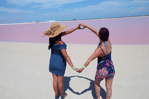 From Cancún: Day Trip to Las Coloradas Pink Lakes