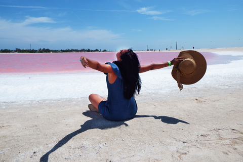 Depuis Cancún : excursion aux lacs roses de Las ColoradasDepuis Cancún : journée à Las Coloradas et à Ek Balam