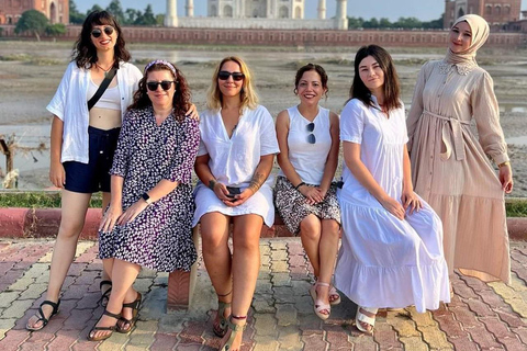 Da Agra: Tour dello stesso giorno del Taj Mahal e del Forte di Agra con guidaSolo guide professionali