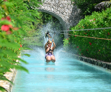 Buggy Ride, Zipline Splash & Waterfall Pool Combo with Lunch