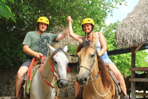 Punta Cana: Bávaro Adventure Park Horse Riding & Waterfalls