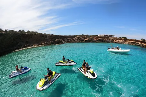 Viagem de Jet Ski a Cala Comte a partir de San Antonio
