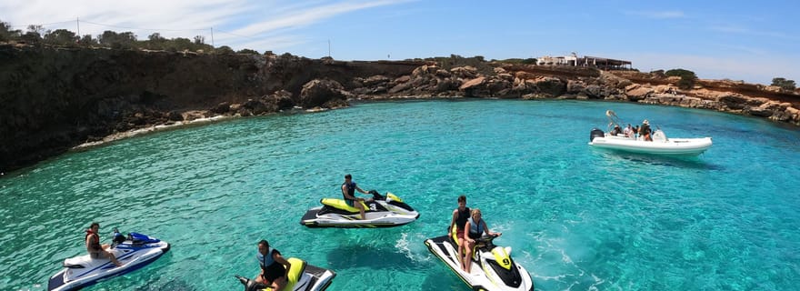 Excursion en jet ski à Cala Comte depuis San Antonio