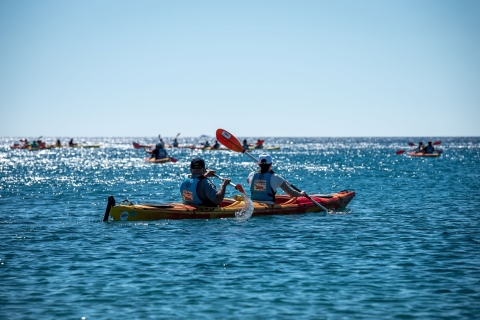 Rodas: actividad combinada de kayak de mar y senderismo de 2 díasTour con traslados al hotel
