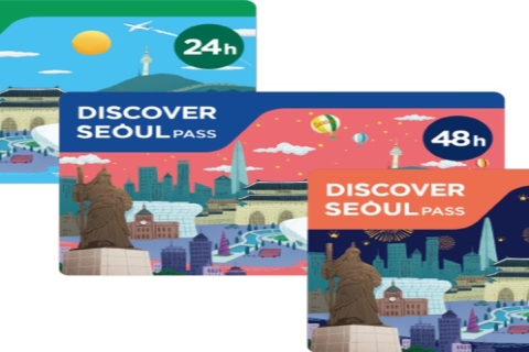 Seoul City Pass & Transport-Karte mit 100 Sehenswürdigkeiten72-Stunden-Pass mit Abholung in Myeong-dong