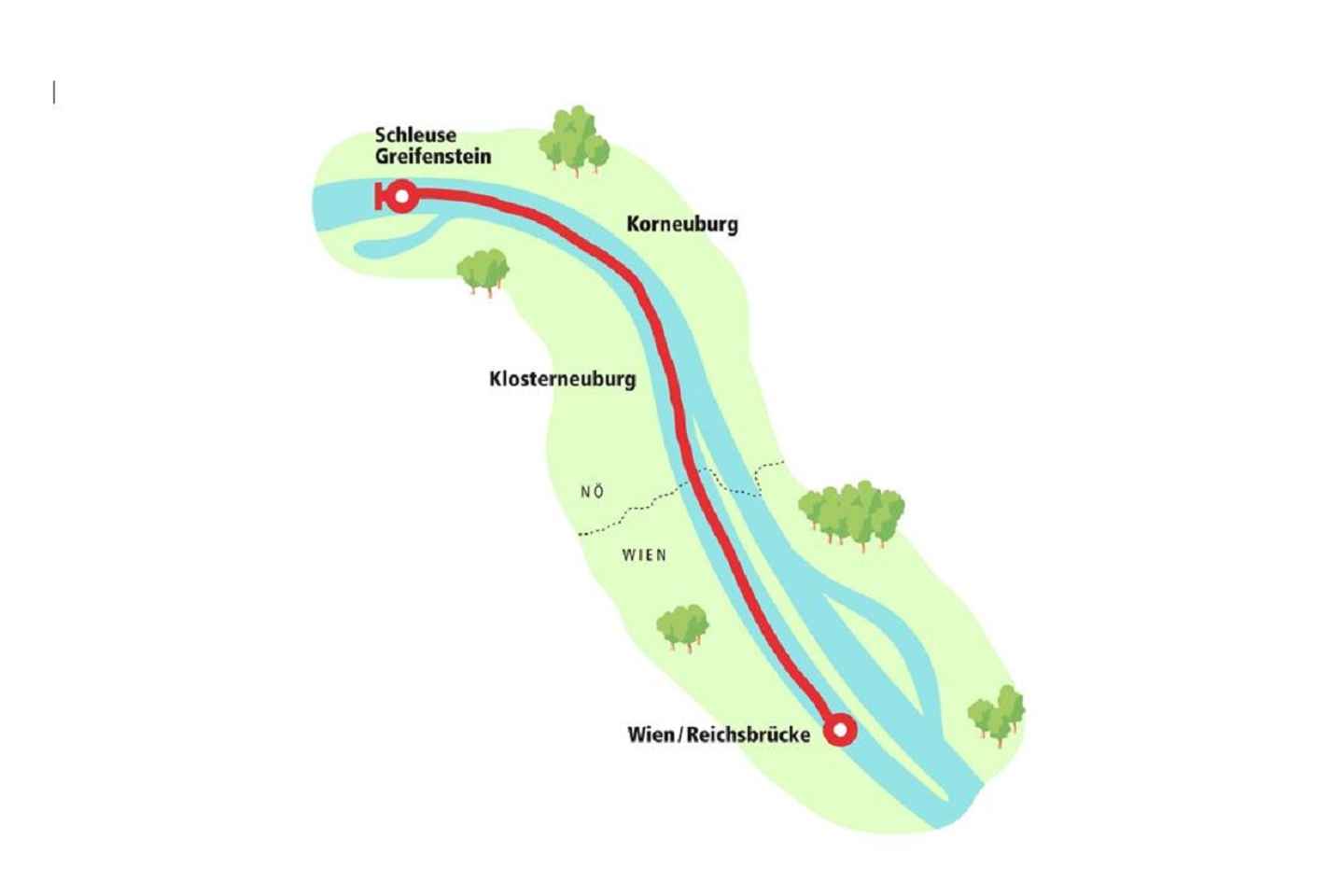 Vín: 3,5 tíma Dóná sigling með ítölskum kvöldverði