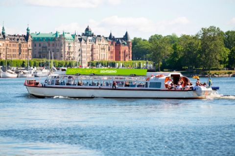 Stockholm: Hop-On Hop-Off buss och båt 72-timmars biljett