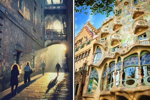 Barcelona 2 in 1: Gothic Old Town and New City Gaudí Tour