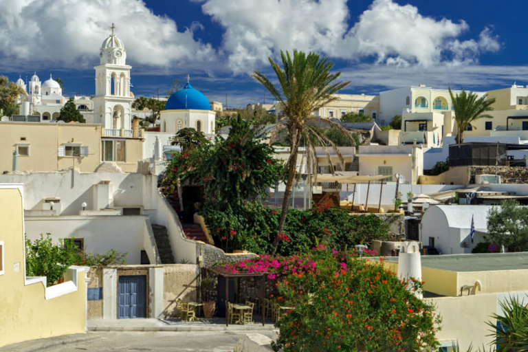 Santorin : Villages traditionnels et Akrotiri (visite privée)