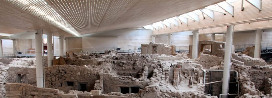 Santorin : Villages traditionnels et Akrotiri visite privée