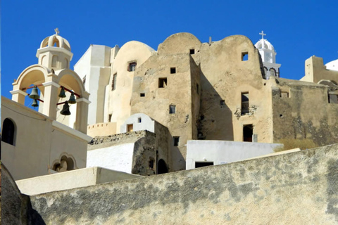 Santorini: Excursão particular às aldeias tradicionais e AkrotiriTV&amp;AEX: Sem uma visita guiada em Akrotiri