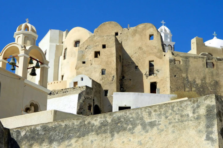 Santorini: Excursão particular às aldeias tradicionais e AkrotiriTV&amp;AEX: Sem uma visita guiada em Akrotiri