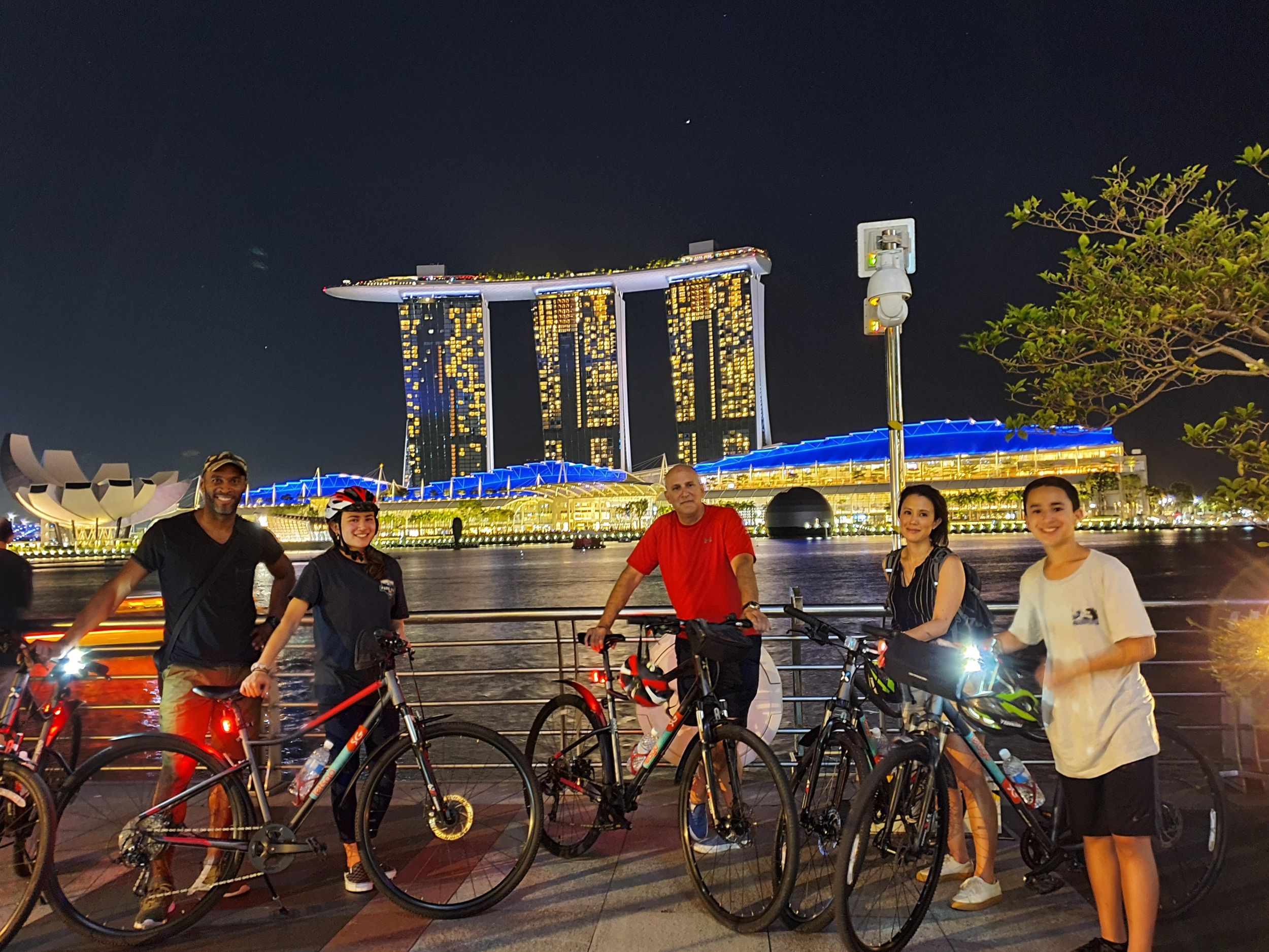 Singapur: Marina Bay Nacht-Tour mit dem Fahrrad