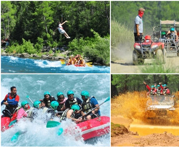 Alanya: Rafting, Zipline, Quad, Buggy, Jeep Tour with Lunch