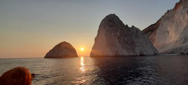 Zakynthos: Sunset Cruise to Myzithres with Wine