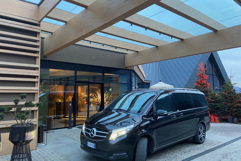 Malpensa Flughafen: Privater Transfer nach LausanneMalpensa Flughafen nach Lausanne - Minivan Mercedes V-Klass
