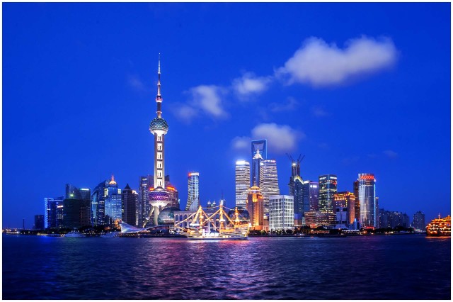 Visit Shanghai Night River Cruise Tour with Xinjiang Style Dining in Shanghai, China