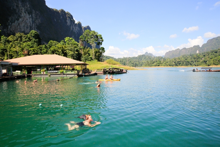 Au départ de Krabi : Visite de Khao Sok et du lac Cheow Lan en kayak