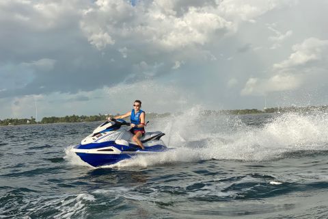 Miami: Jet Ski Rental on Biscayne Bay with Pontoon Ride