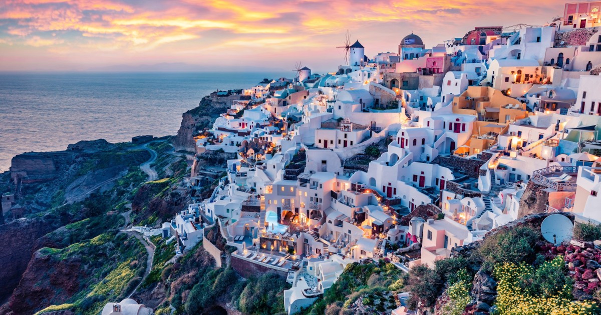 travel to santorini from usa