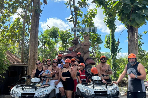 Ubud: Quad ATV Gorilla Cave, Legong Tunnel & Mud Adventure Single ATV - 50 Minutes (Meeting Point)